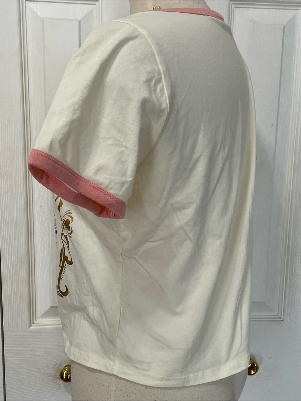 Hot Topic Cream and Pink Sanrio Character Ringer Tee - Picture 3 of 4